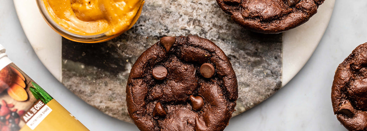 Chocolate Peanut Butter Muffins