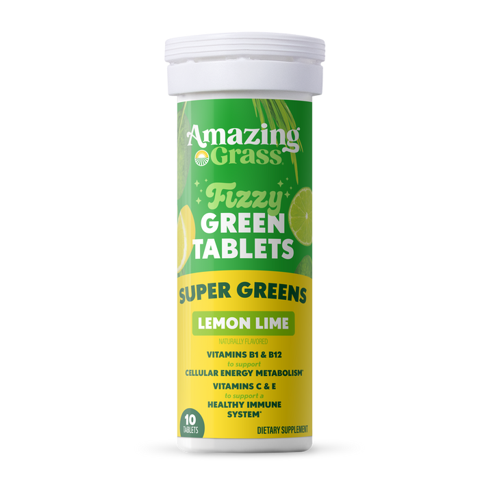 Fizzy Green Tablets Superfood Lemon-Lime