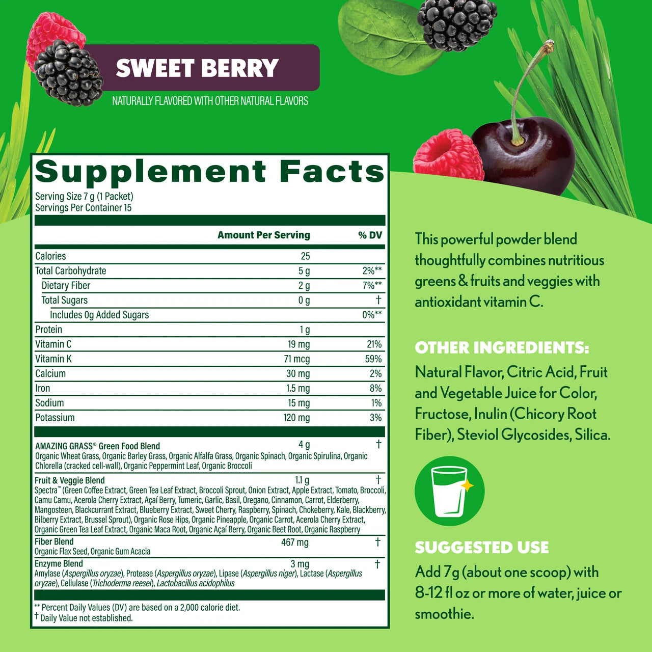 Super Greens Antioxidant Sweet Berry