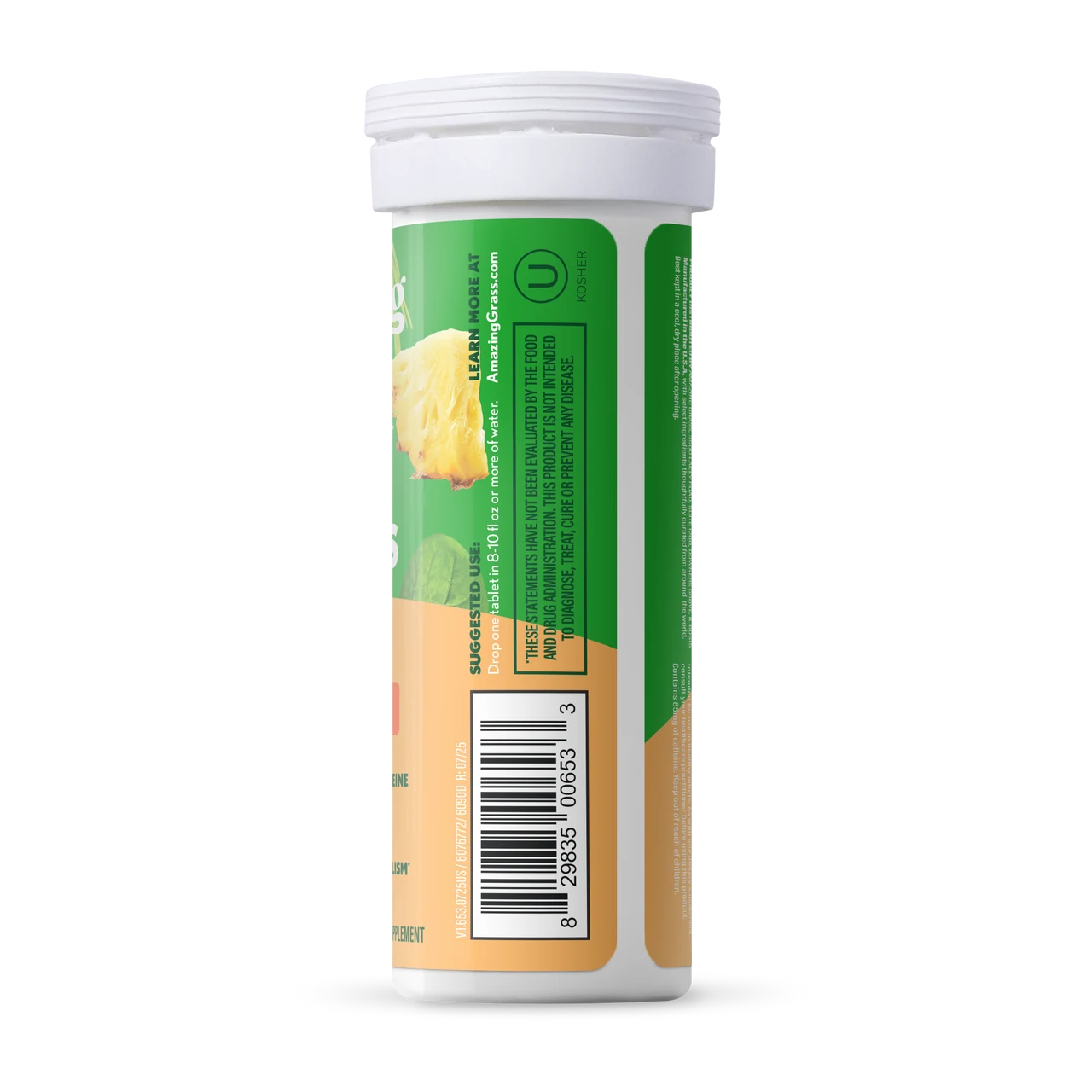 Fizzy Green Tablets Energy Tropical