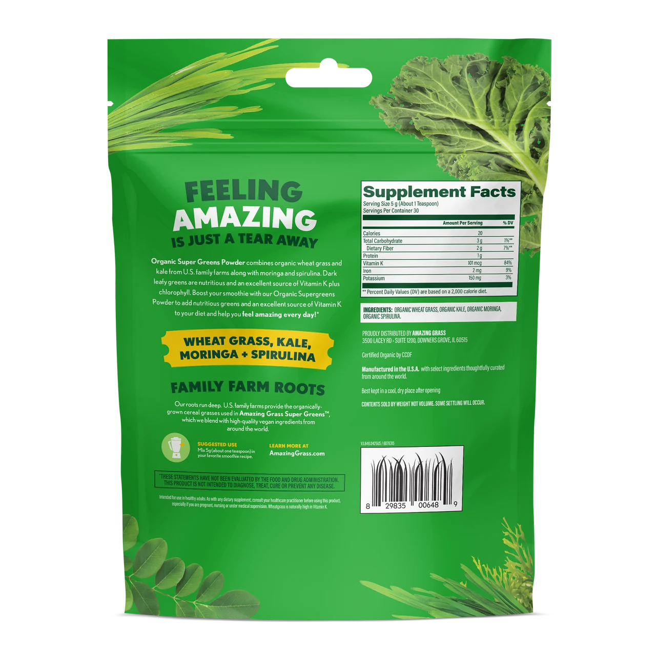 Organic Super Greens Powder