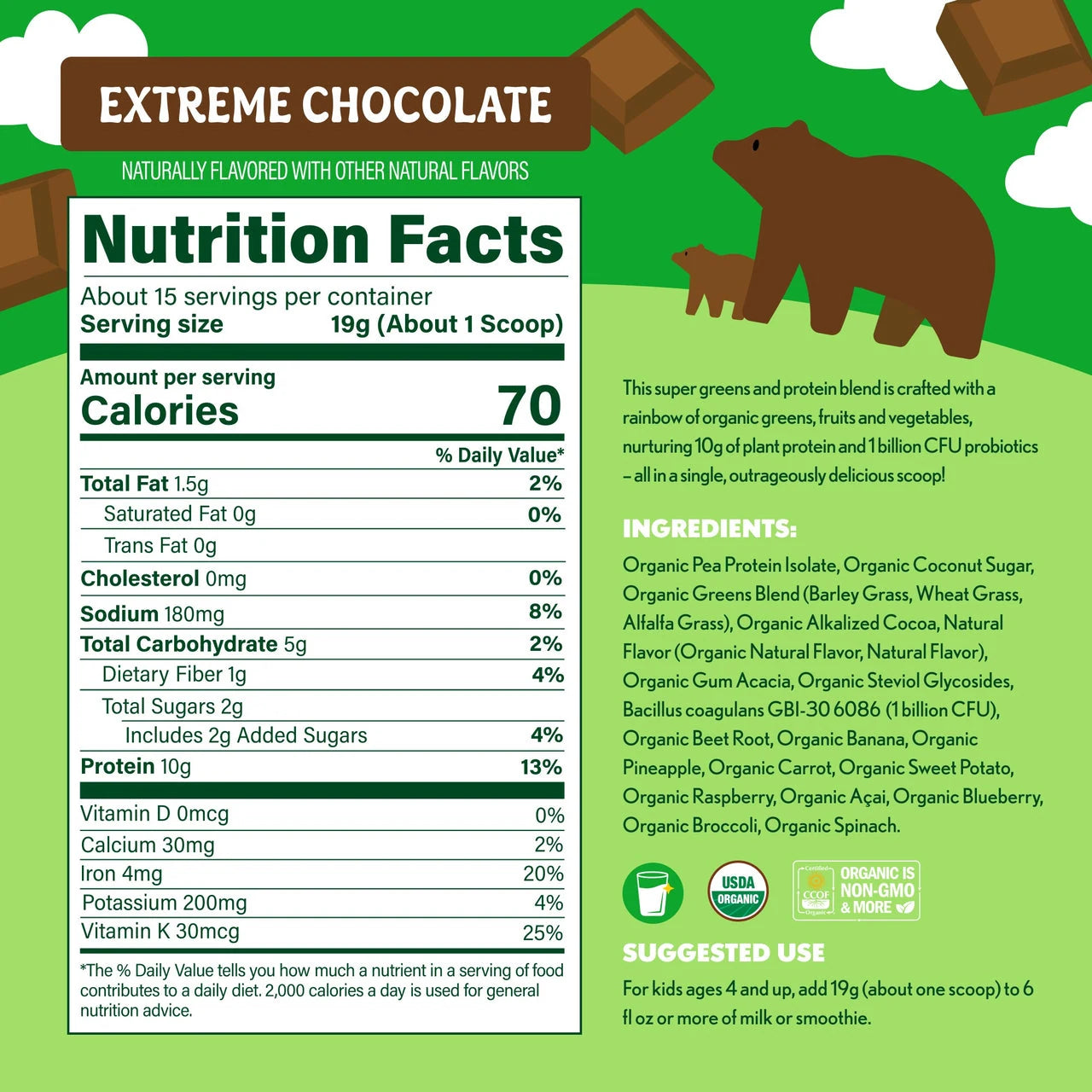 Protein + Probiotics Extreme Chocolate
