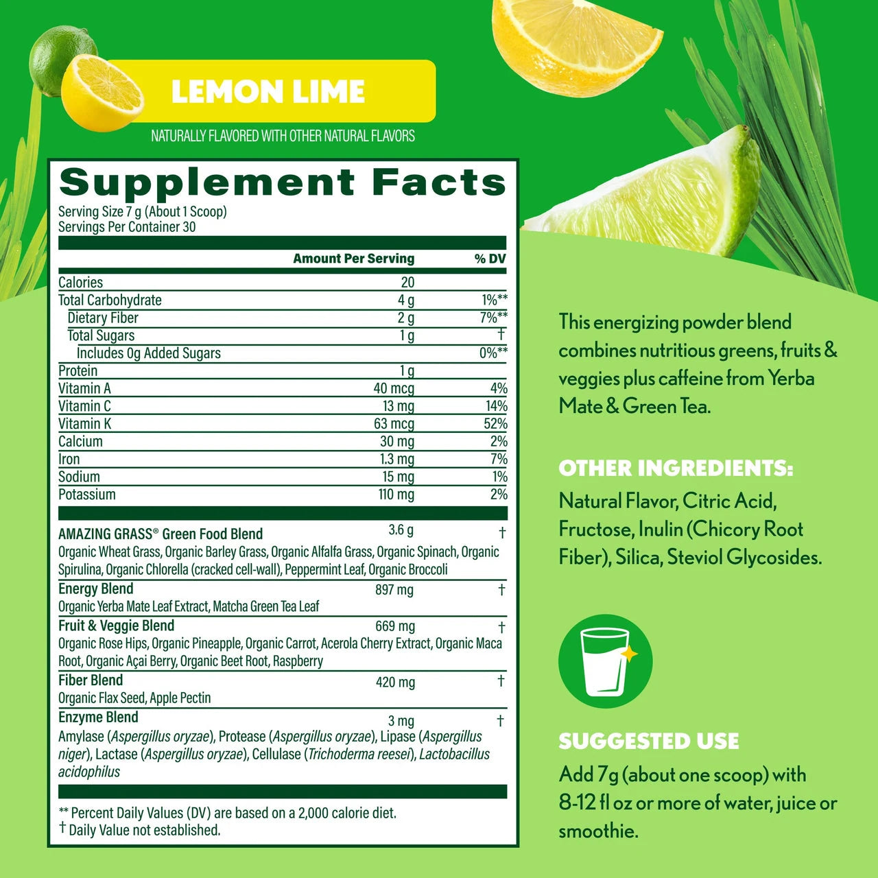 Super Greens Energy Lemon Lime