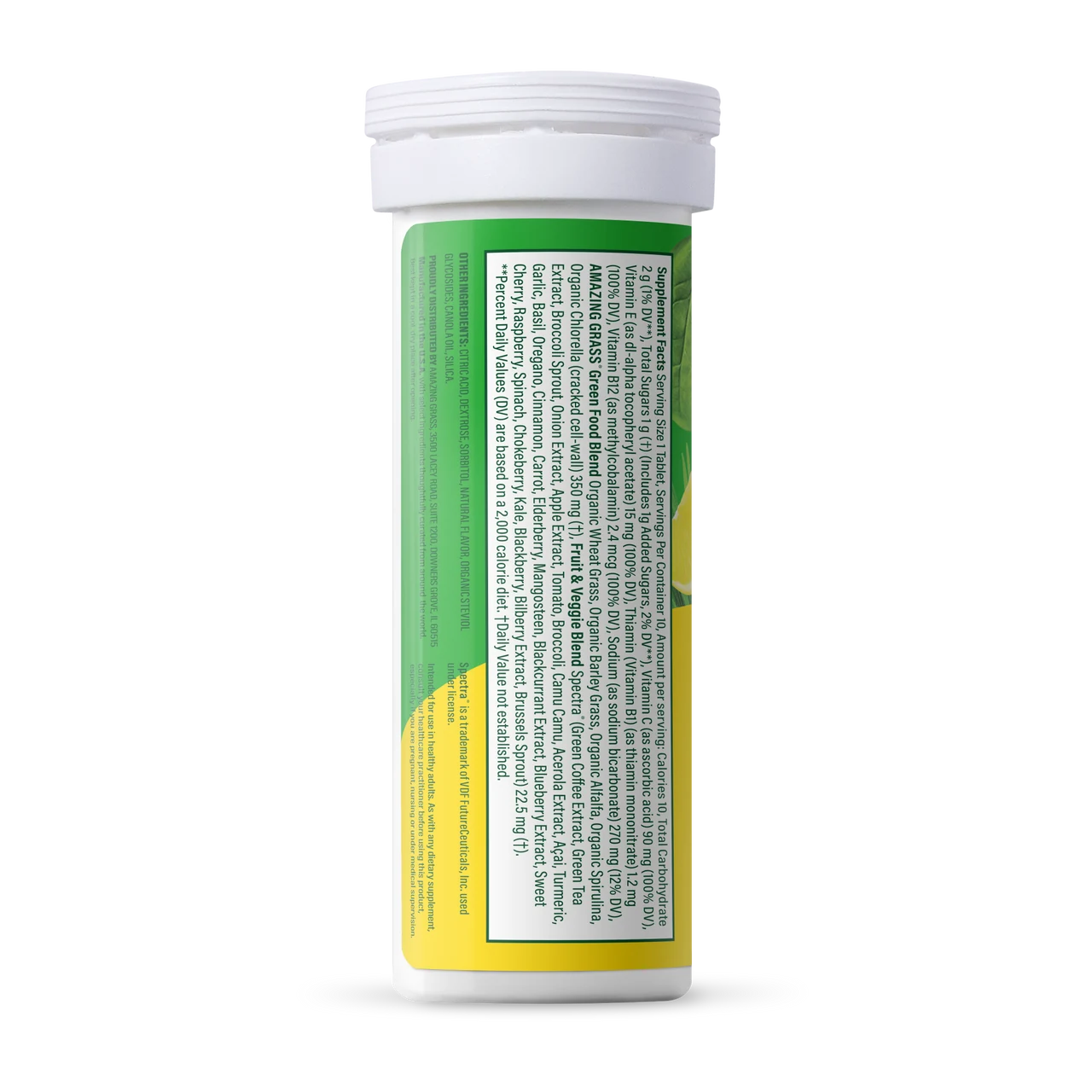 Fizzy Green Tablets Superfood Lemon-Lime