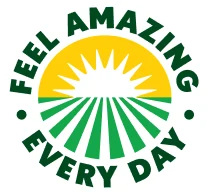 Feel Amazing Every Day slogan and logo badge